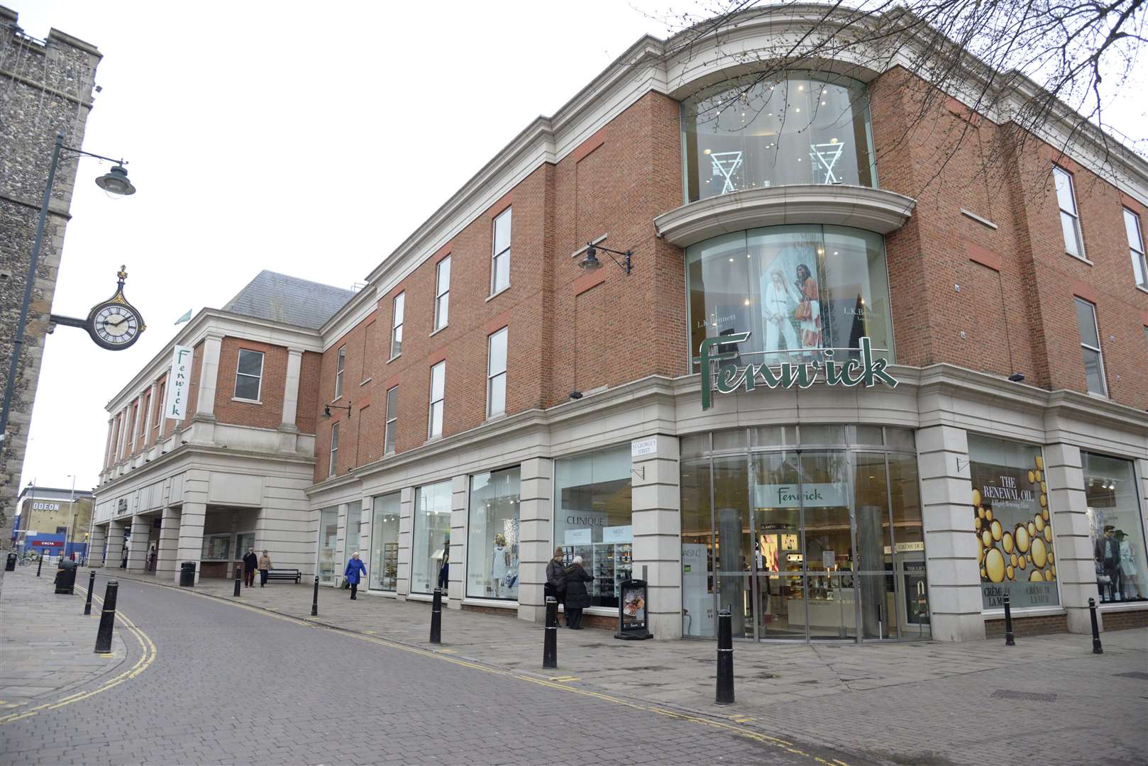 The latest brawl erupted in the Fenwick department store in Canterbury