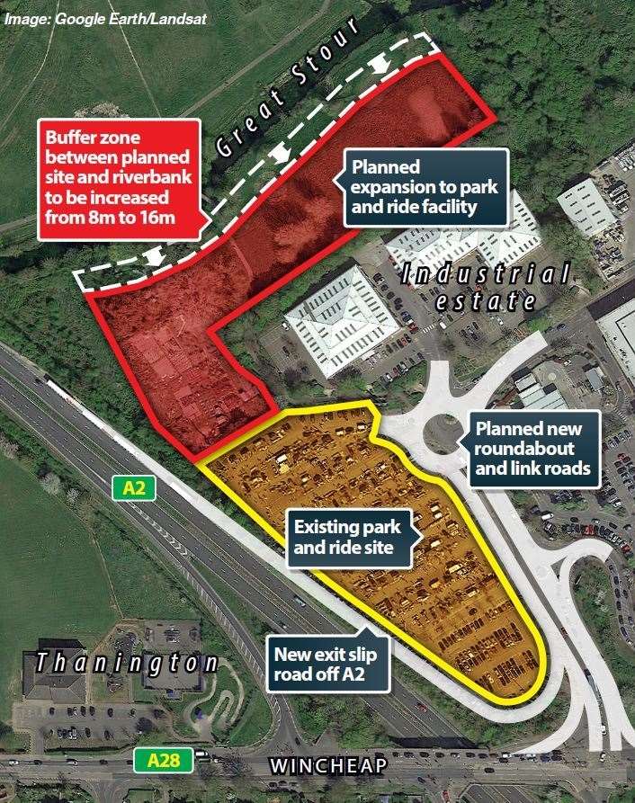 The Wincheap park and ride expansion plan