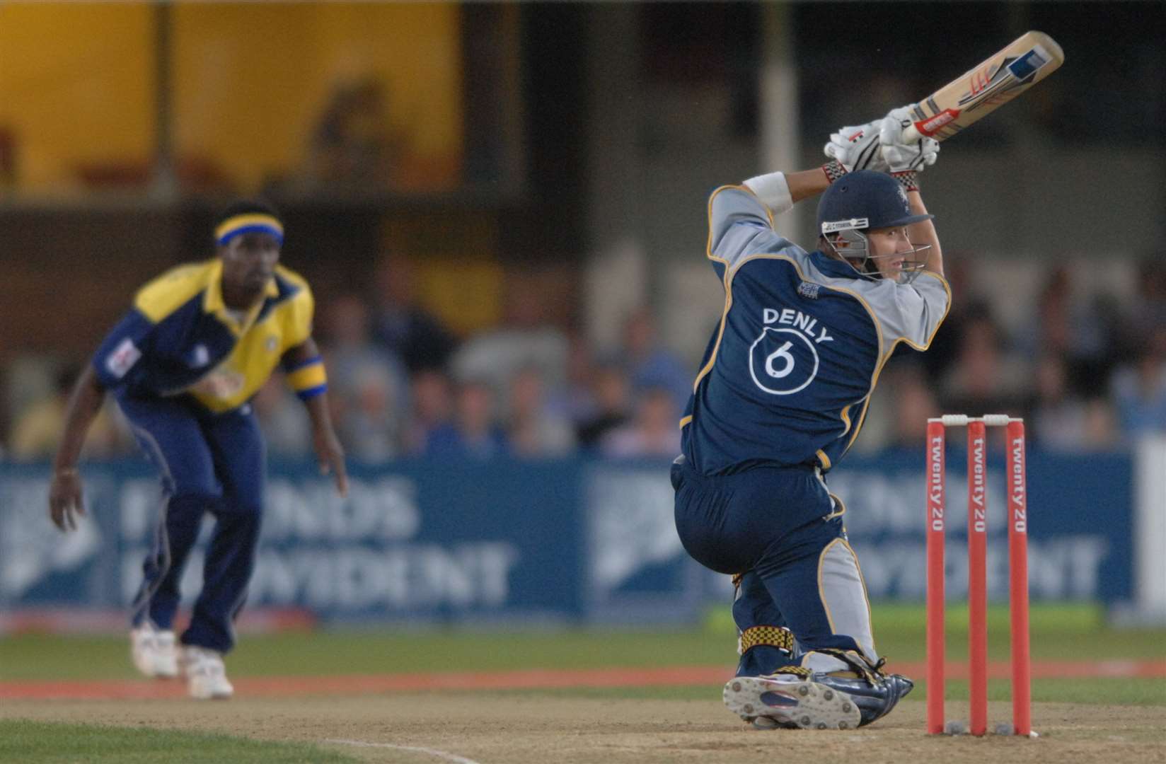 Joe Denly in the runs during the 2007 T20 final. Picture: Barry Goodwin