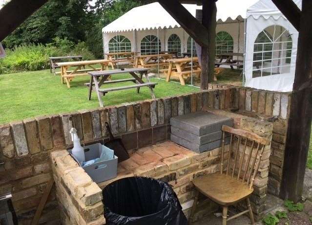Not yet back in action, the barbecue area will be open again in the next few weeks