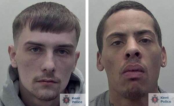 Ben Wilders and Aston Quatre-Smith. Picture: Kent Police