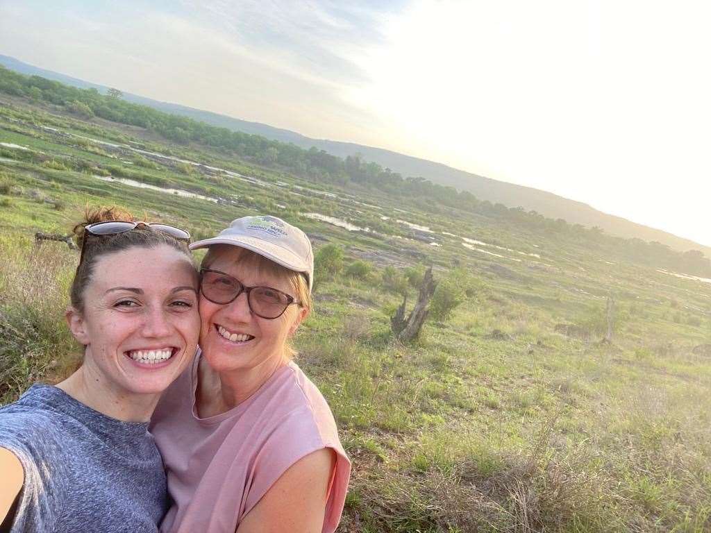 Wendy Pfeiffer (right) arrived in South Africa on November 11 and has not been able to get home ever since Picture: Wendy Pfeiffer