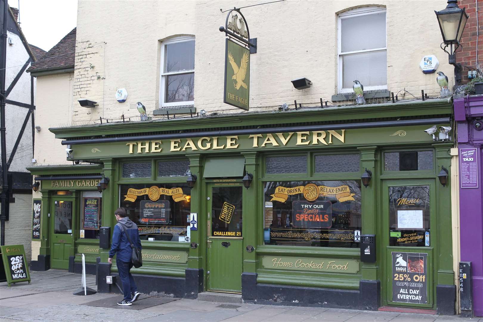 Mr Reeve had been drinking in the Eagle Tavern when he was pushed to the ground. Stock picture: John Westhrop