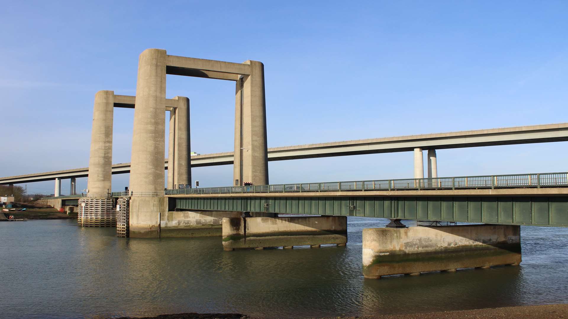 The Kingsferry Bridge and Sheppey Crossing