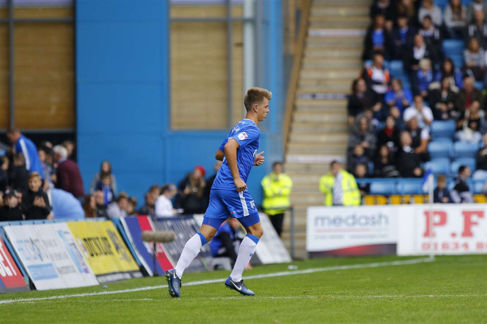 Jack Tucker plays the second half against Portsmouth in October 2017 to make his Football League debut Picture: Andy Jones
