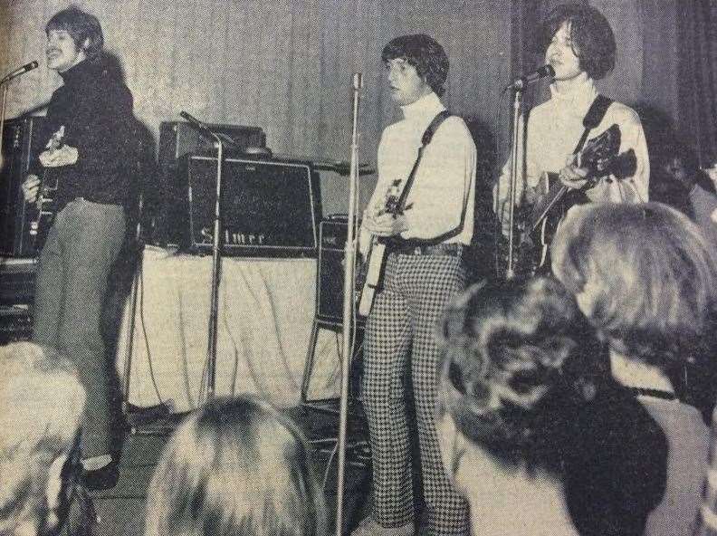 The Kinks perform at the University of Kent in 1966