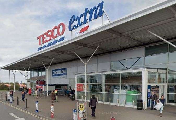 Tesco Extra in Westwood closed following the incident. Picture: Google