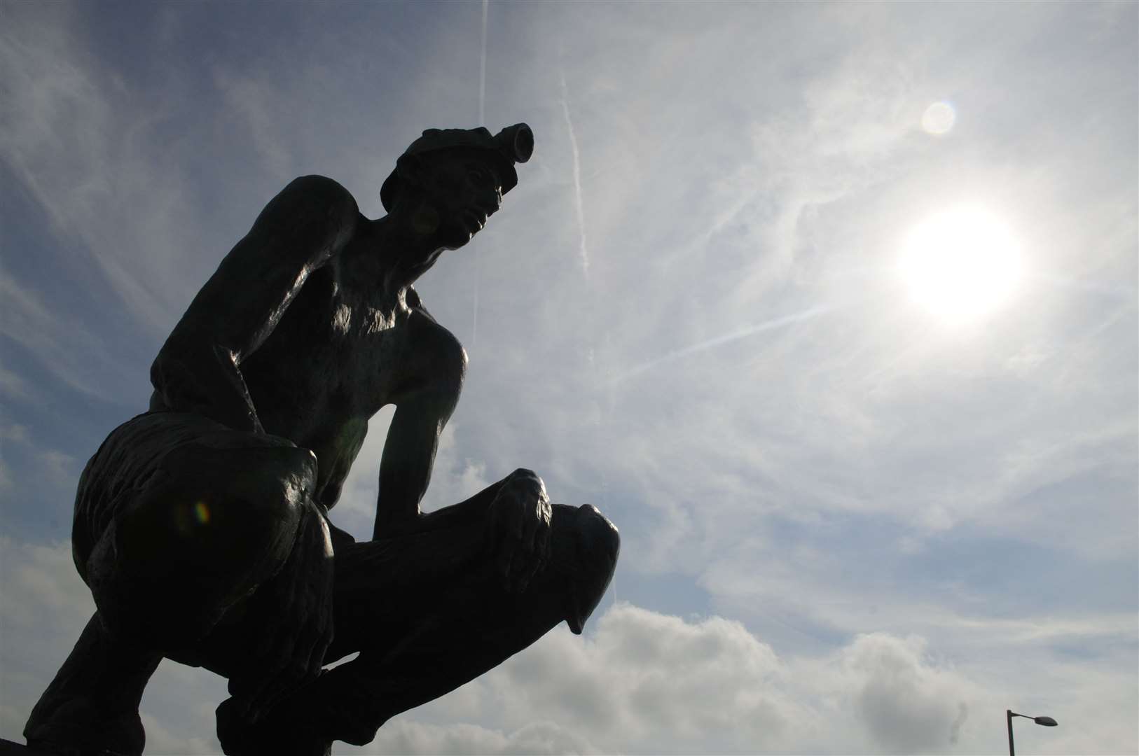 The Waiting Miner statue at Betteshanger. Picture: East Kent Mercury supplement