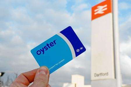 Oyster Card at Dartford Train Station.