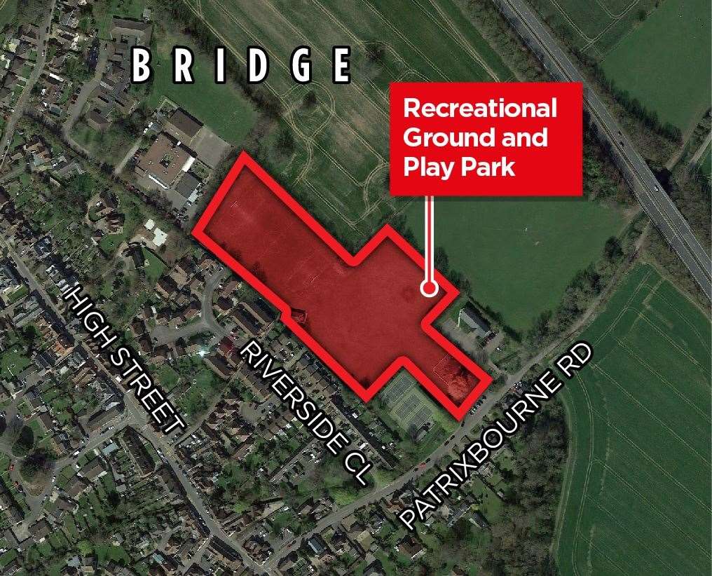The parish council fears Bridge Recreation Ground could be under threat from large-scale housing development