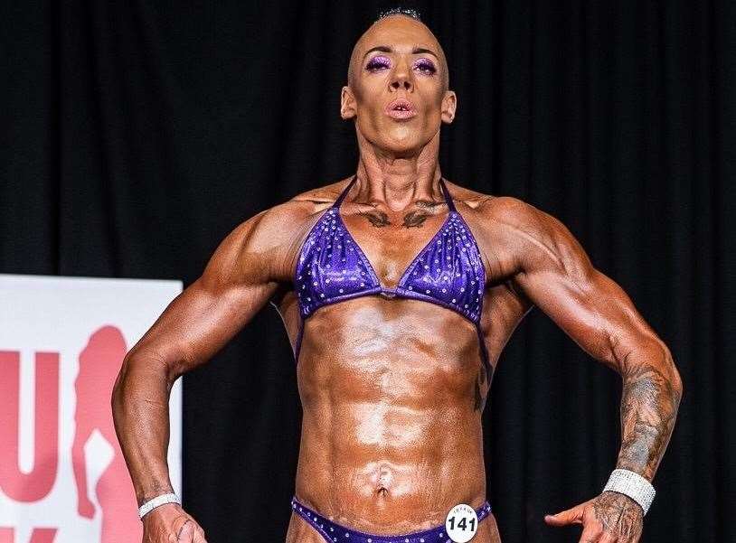 Frances Aimes-Winter, 37, came second in the IBFA bodybuilding world championships (21553899)