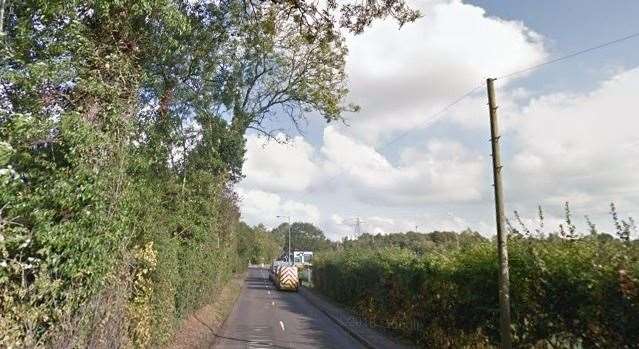 The accident happened on the A227 Borough Green Road. Picture: Google Street View