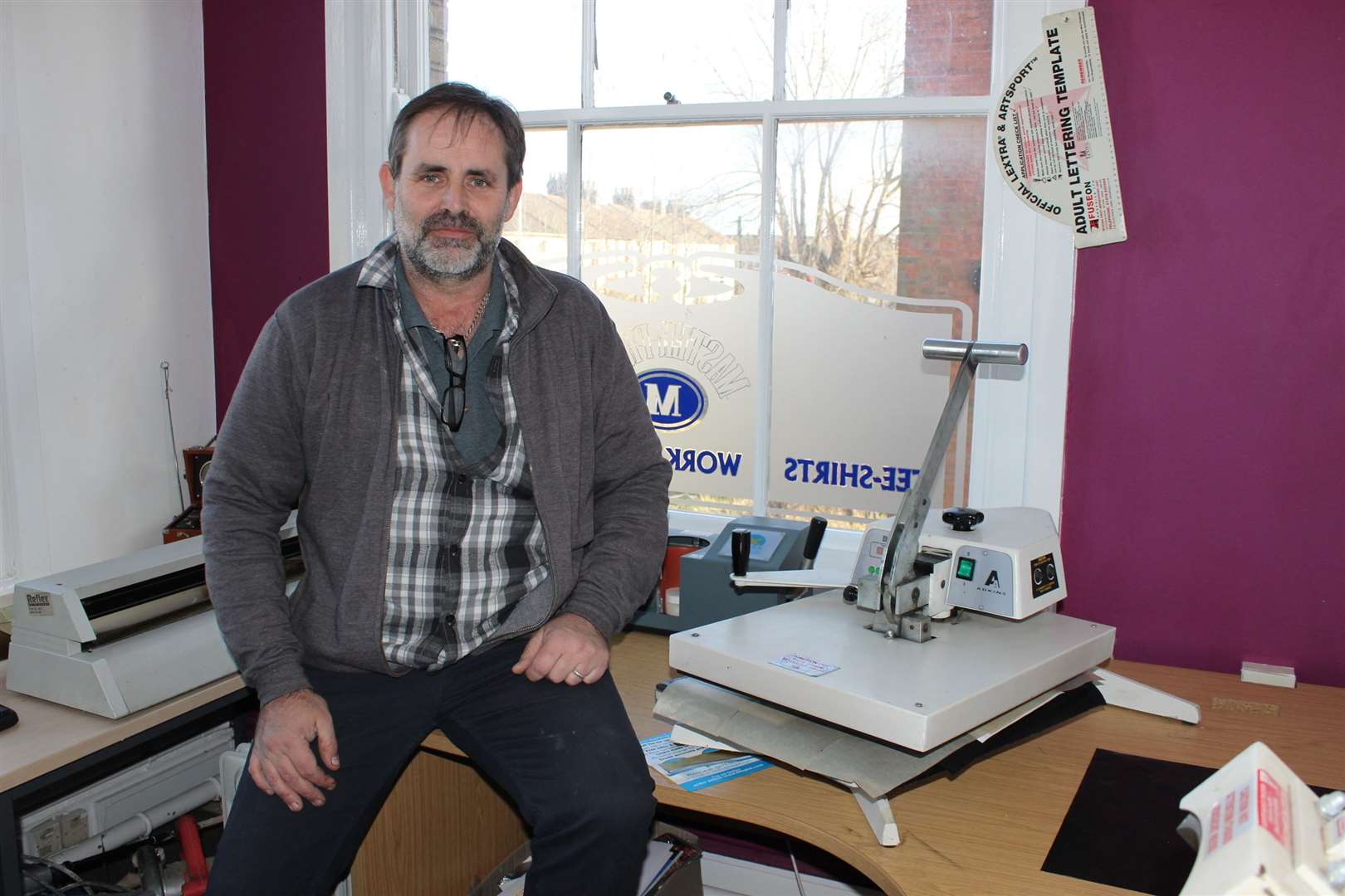Matt Brown, chairman of Sheerness Town Council, in an office at Masters House, Trinity Road, Sheerness, in February 2016