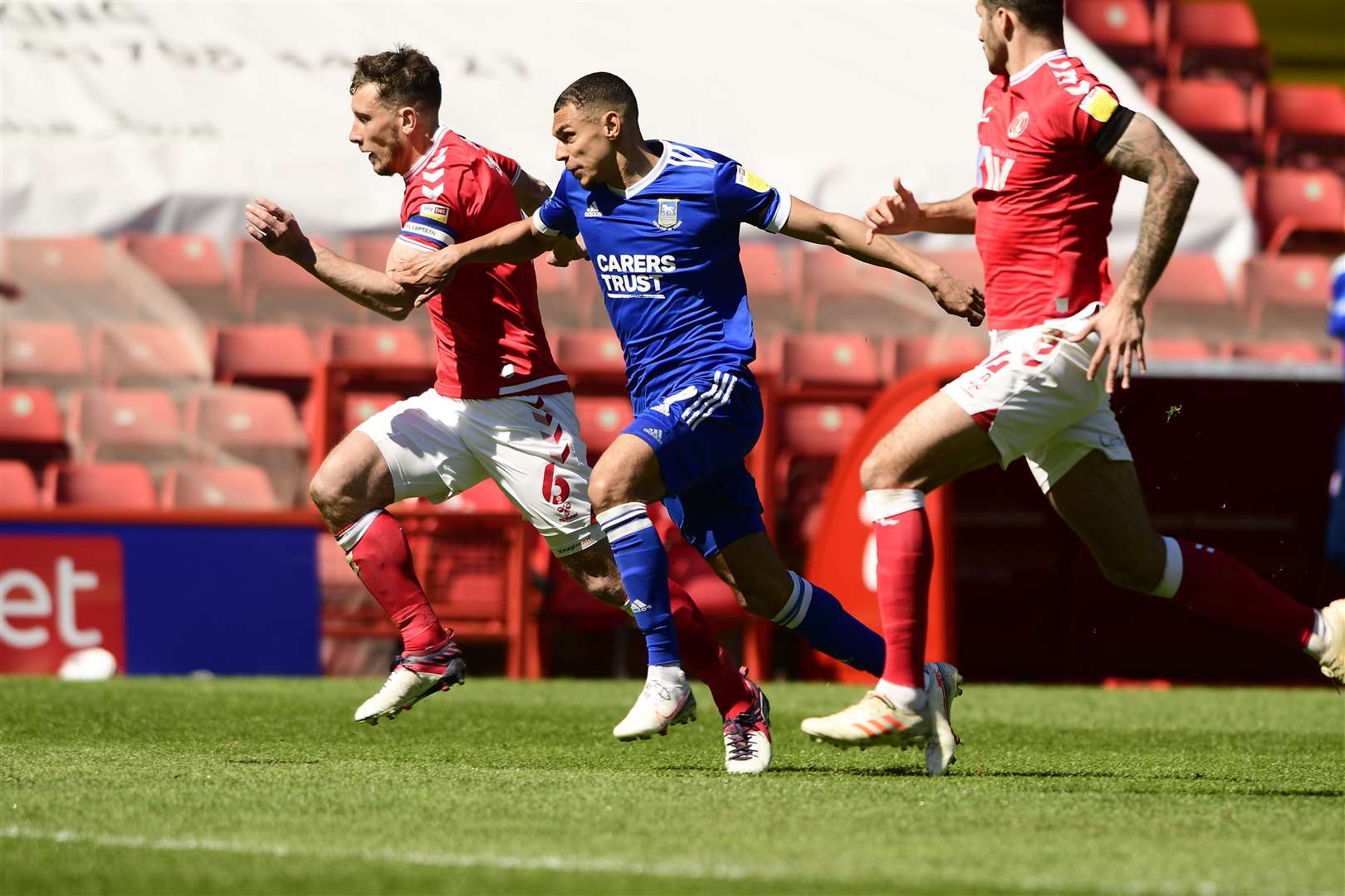 Kayden Jackson is among 20 players out of contract at Ipswich Town this summer Picture: Barry Goodwin
