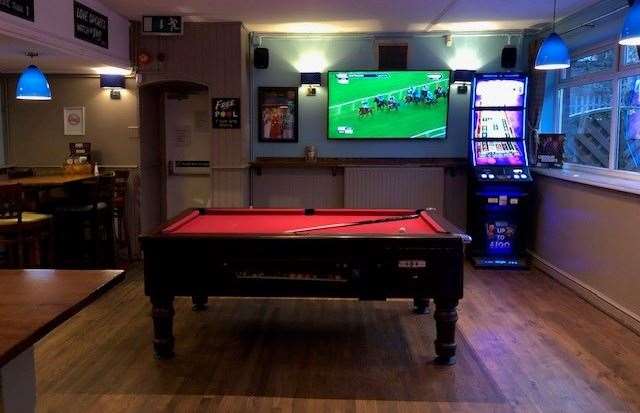 The pool table wasn’t in use and no-one was interested in watching the horse racing