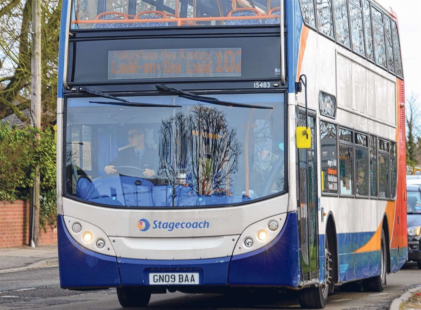 Stagecoach buses were targeted by thugs yesterday. Stock picture
