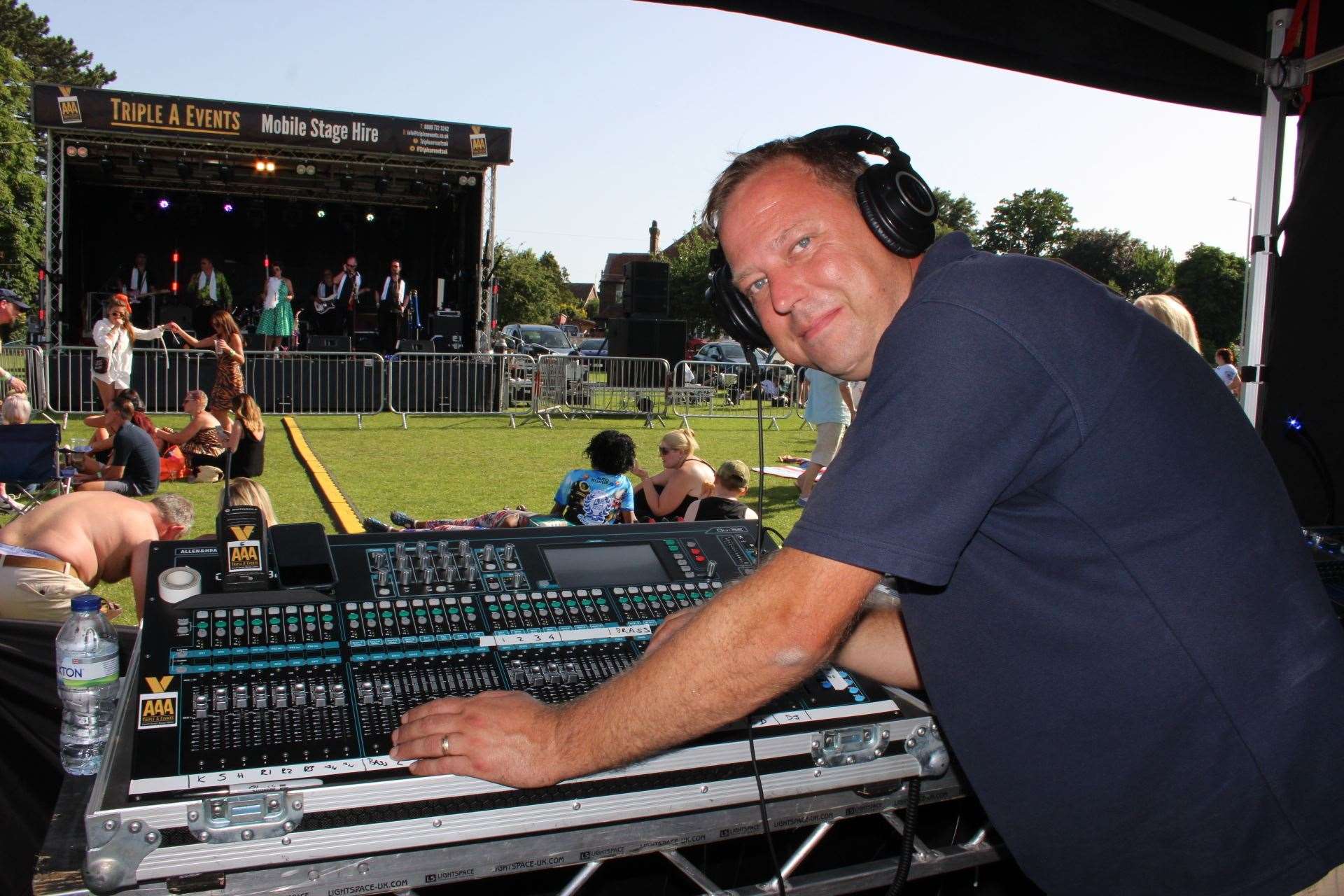 Sound man: Colin Umbers of Sittingbourne stage hire firm Access All Areas at Party In The Park (13187084)