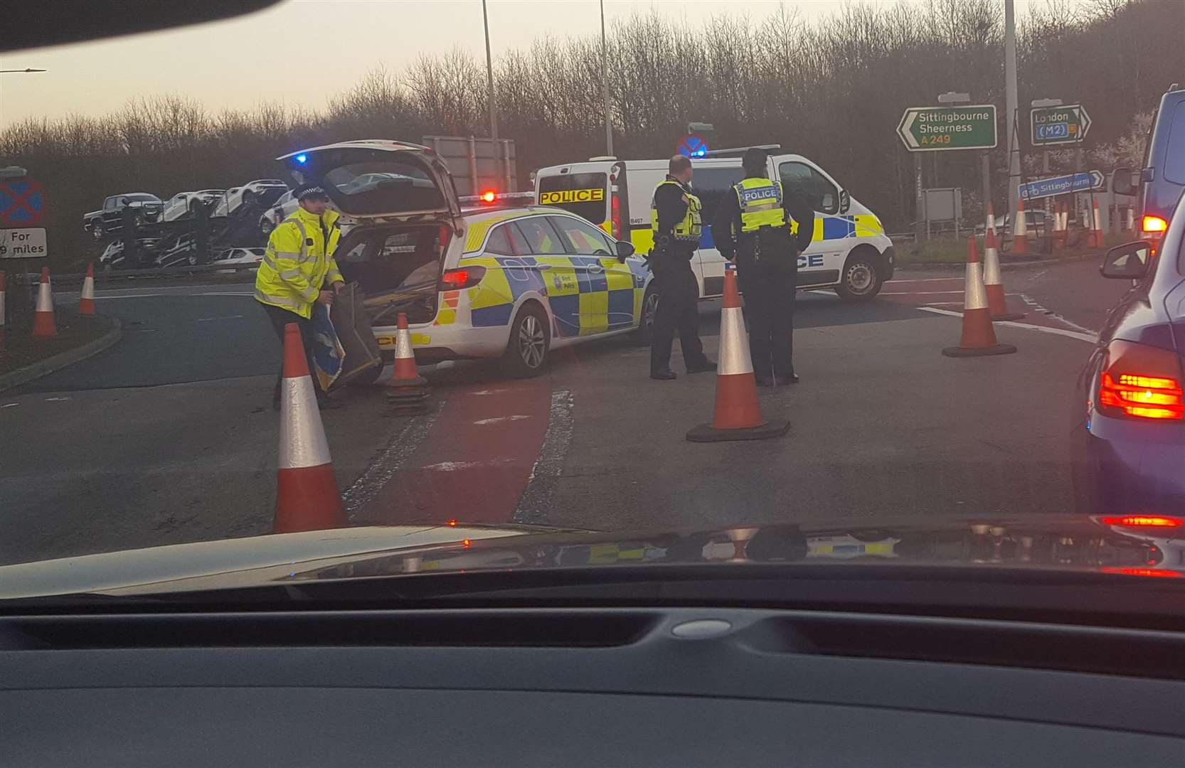 Police have blocked off the northbound A249 (8053403)