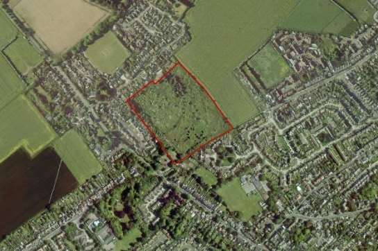 Greenlight Developments has set out its proposals for 48 homes and a 68 bed nursing home on this outlined site known as Churchfield Farm in Sholden