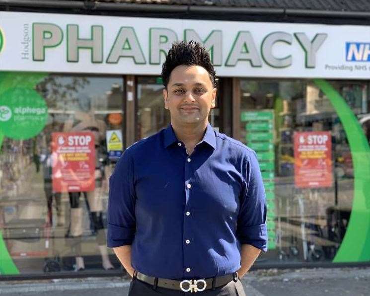 Amish Patel runs the Hodgson pharmacy in Longfield