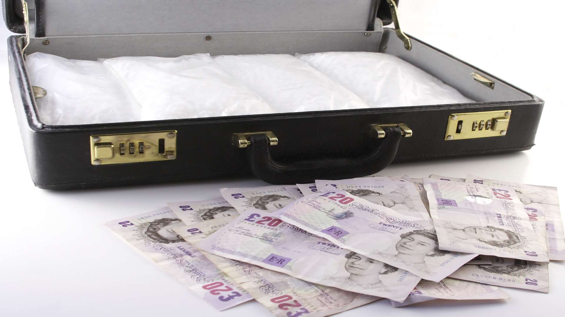 Police seized millions in ill-gotten gains, including drug money. Stock image.