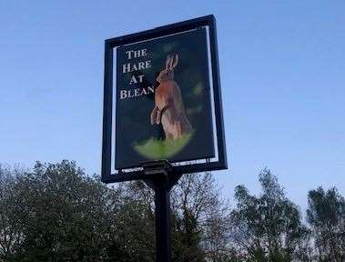 The new pub sign looks good but this place was completely derelict for three years before it was rescued