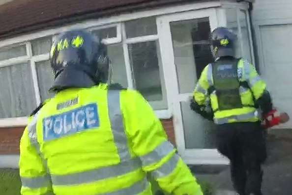 Police raided properties across south London. Picture: Kent Police