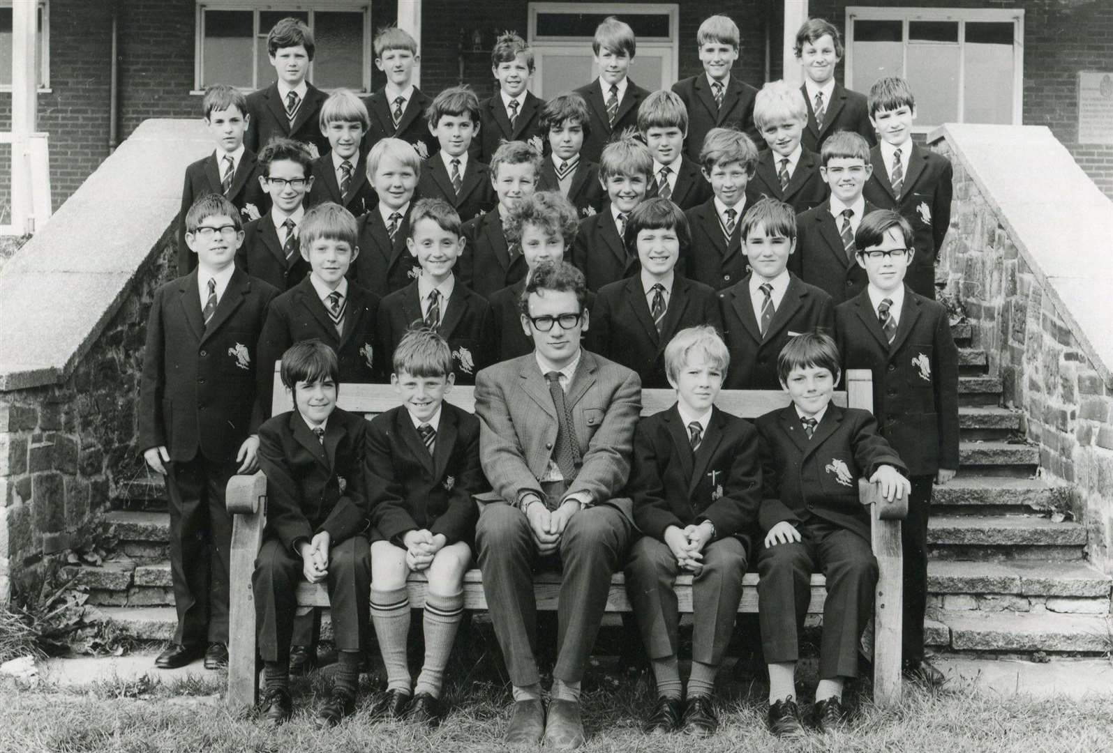 Peter Read and his class at Manchester Grammar School in 1971. Picture: Peter Read