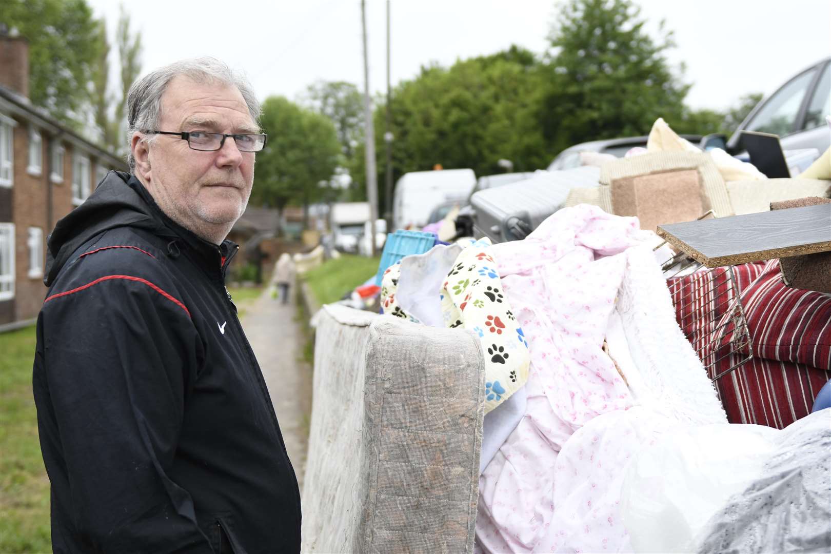 Pete Cairns lost all of his belongings in the flood. Picture: Barry Goodwin