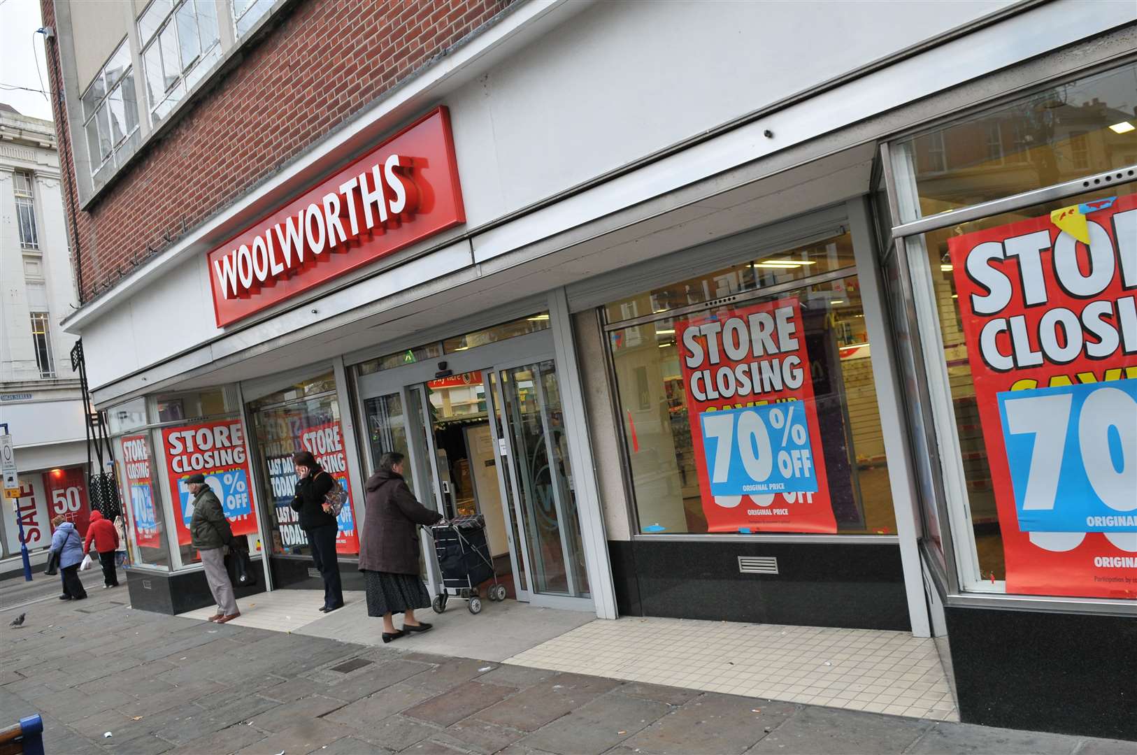 The collapse of Woolworths, which saw all its stores, including this one in Gravesend, close by early 2009 sent shockwaves around the nation's high streets. Picture: Nick Johnson