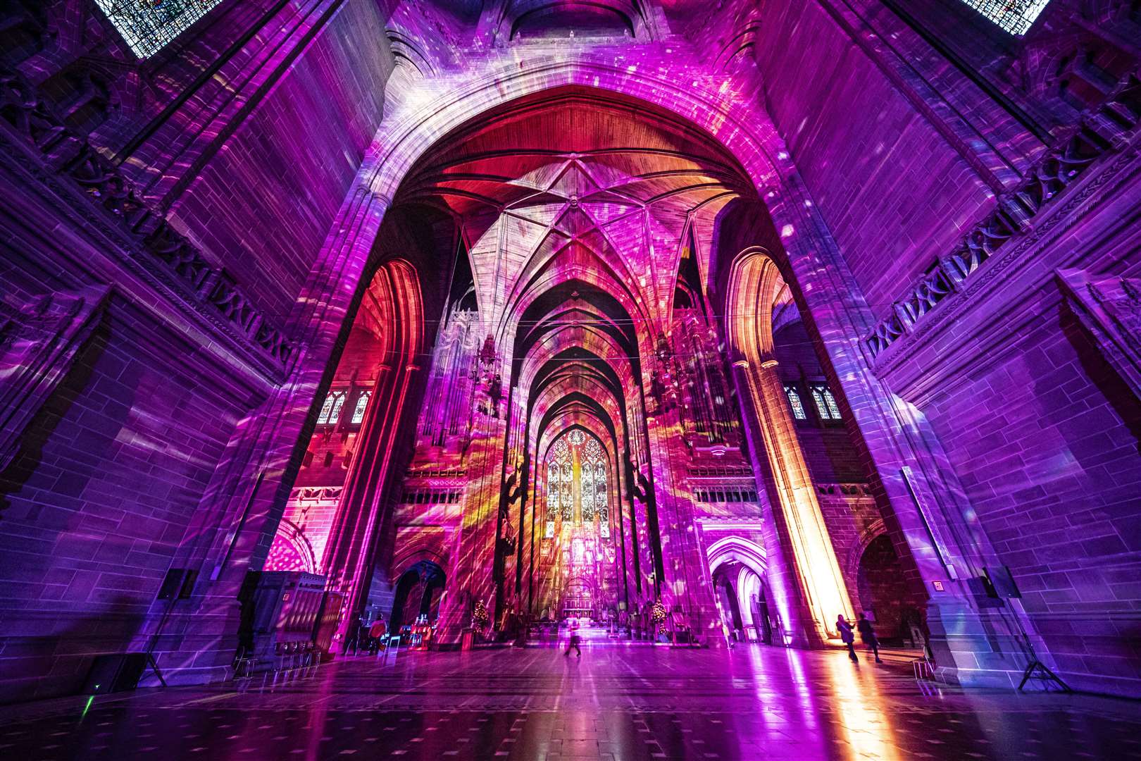 Luxmuralis at Liverpool Cathedral. Picture: Canterbury Festival