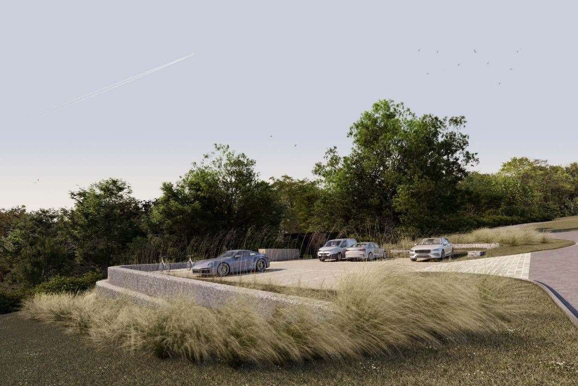 The plans were proposed by Escape Holiday Ventures and were set to include a car park. Picture: TaylorHare Architects Ltd