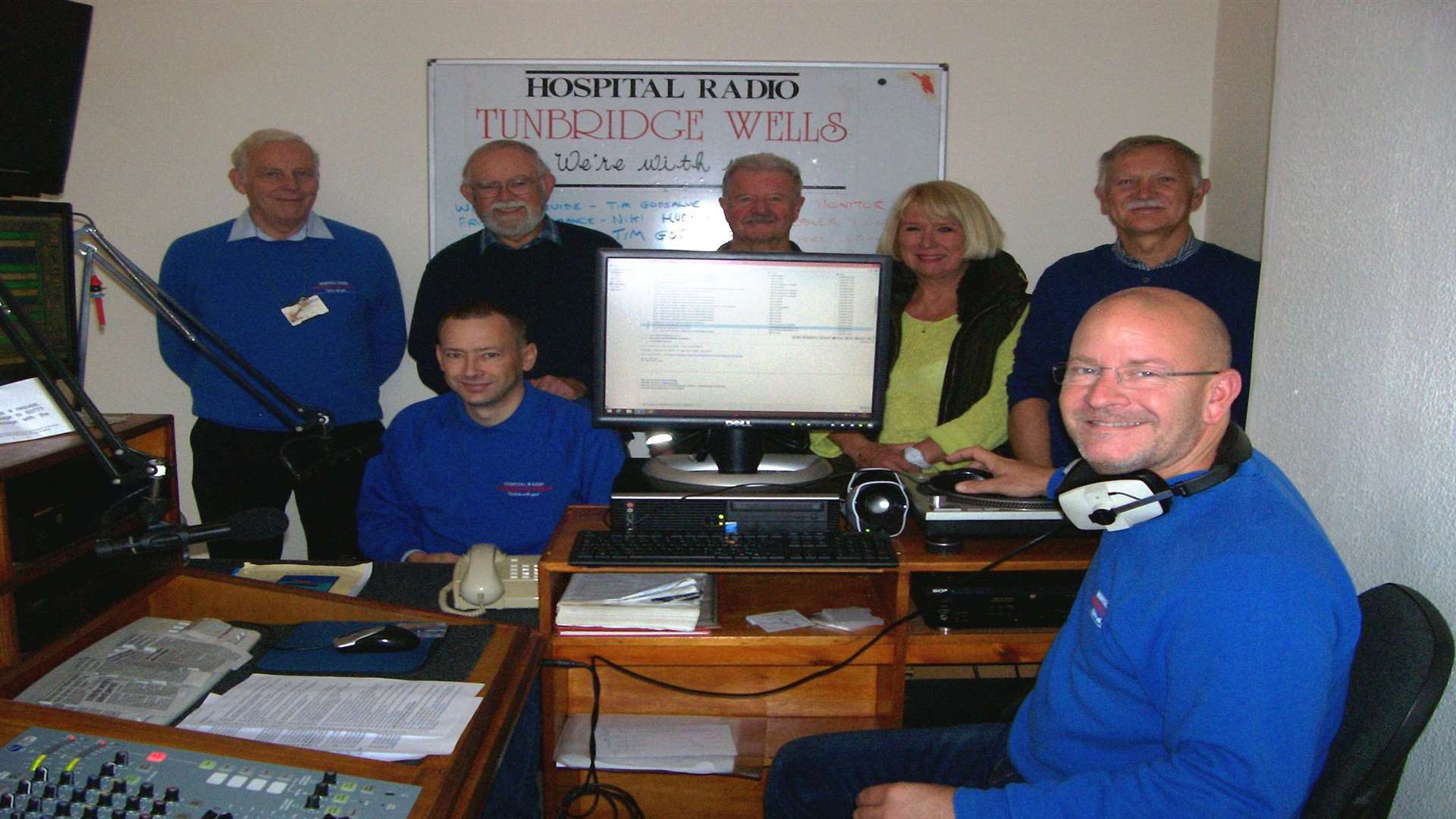 Volunteers at Hospital Radio Tunbridge Wells