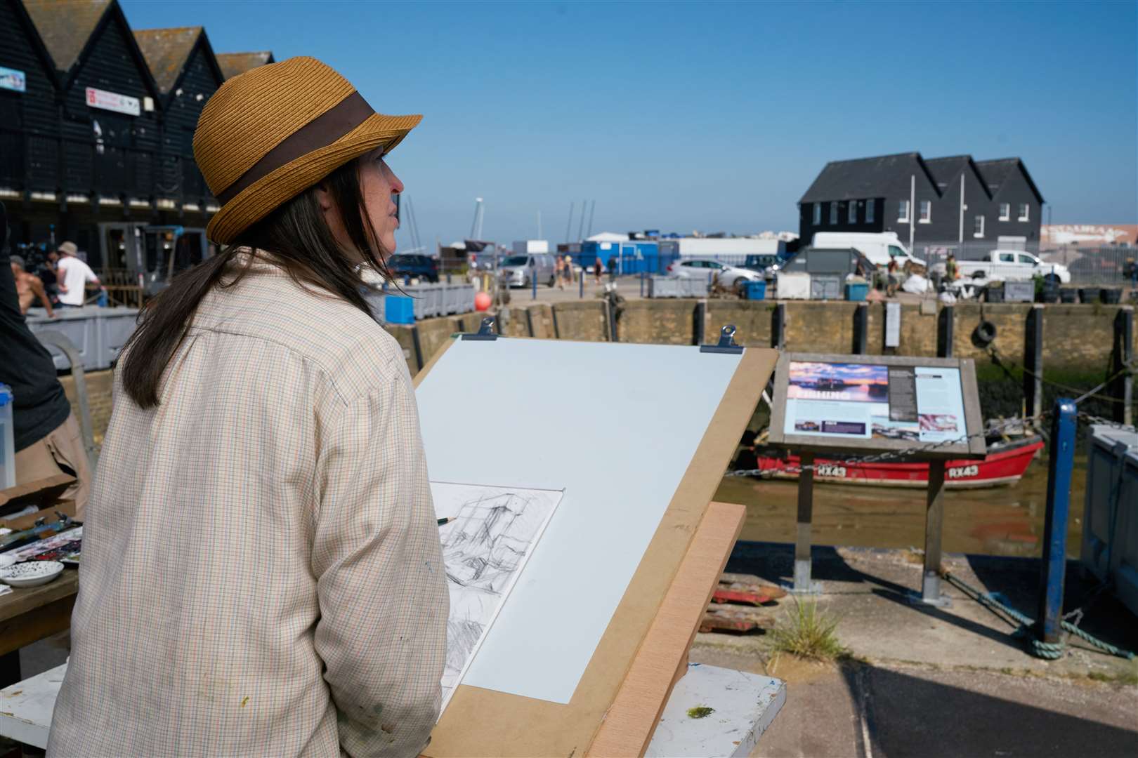 Whitstable Harbour will provide the backdrop in this week's Landscape Artist of the Year. Picture: Sky Arts