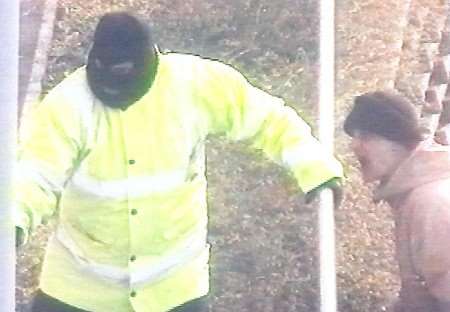 Two of the suspects escaping from the scene. Picture: KENT POLICE