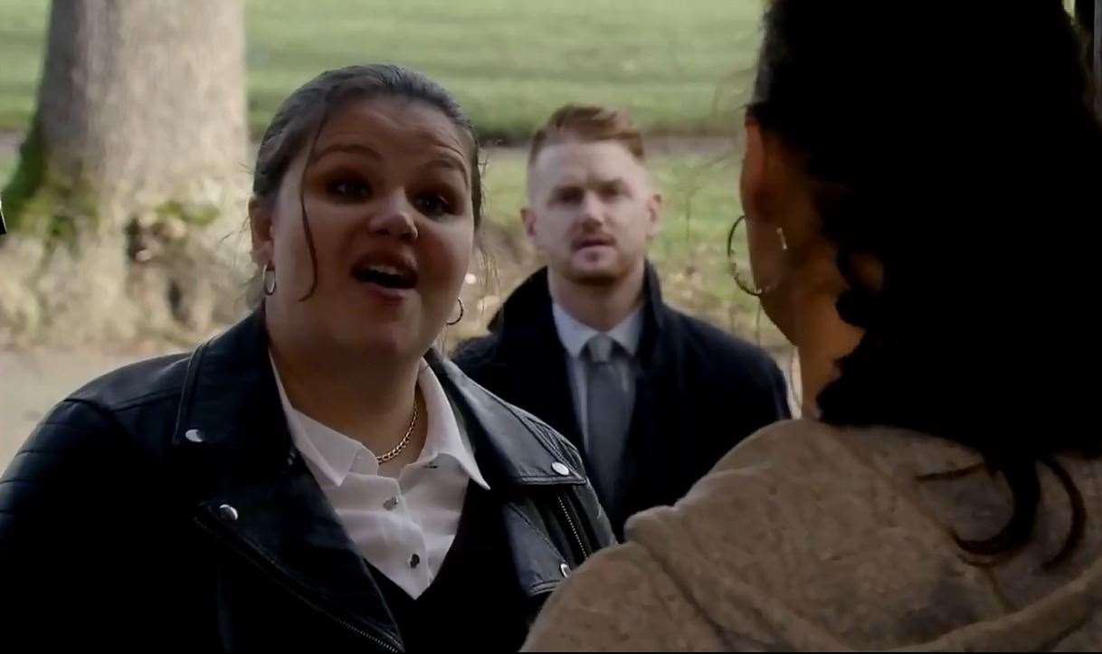 Naomi Cooper-Davis is appearing with Mickey North who plays Gary Windass