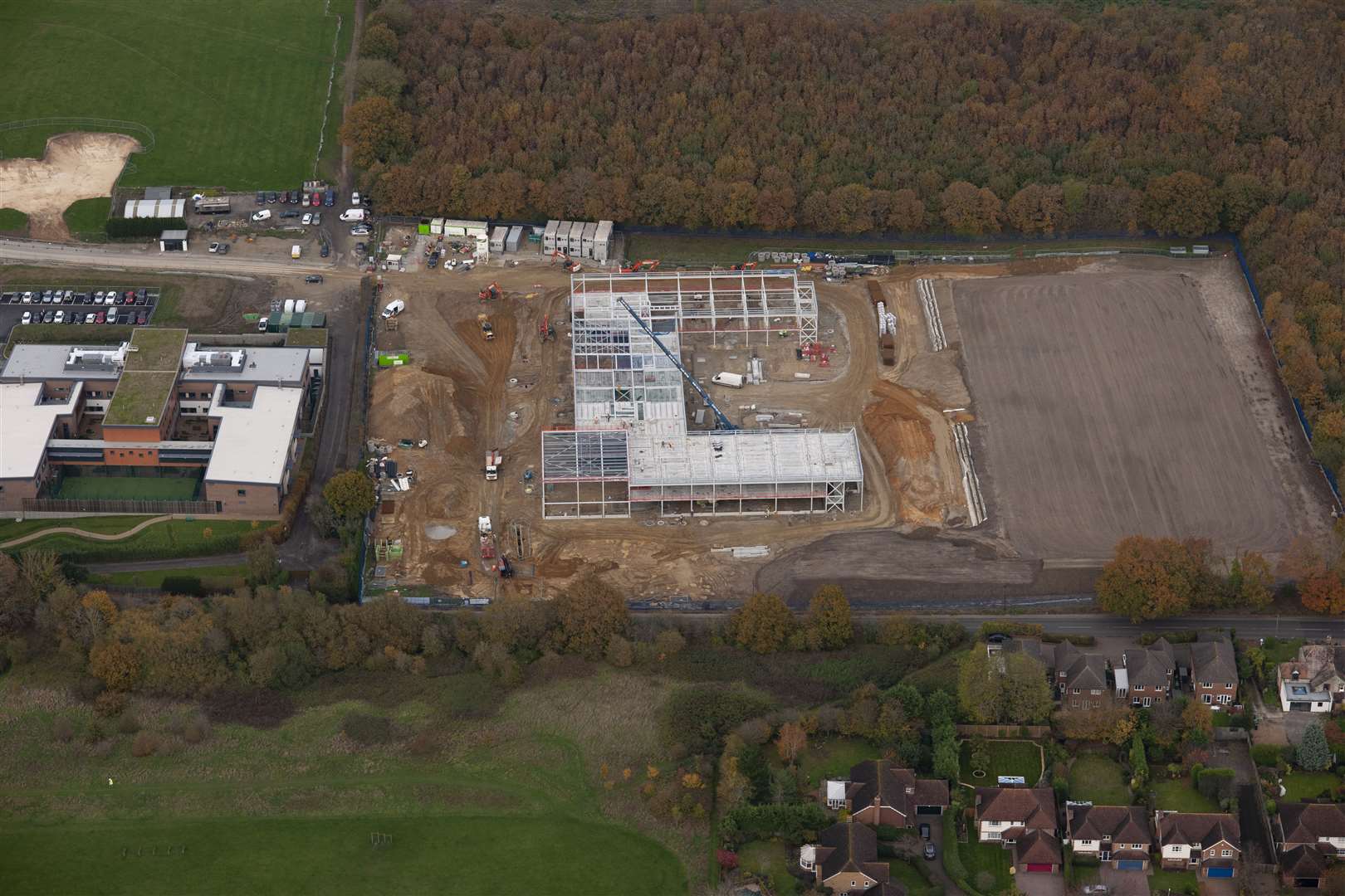 The new Bearsted Primary and Snowfields Schools - seen here under construction - will also be opening in September. Picture: Ady Kerry