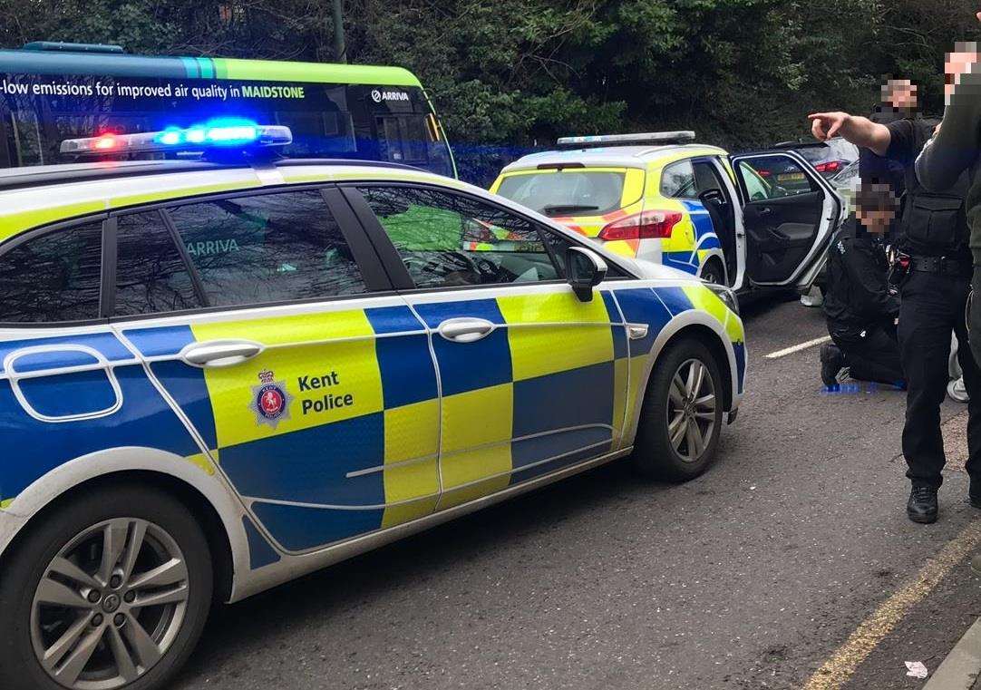 Police were called to Loose Road, Maidstone, today. Picture: Will Ruddom