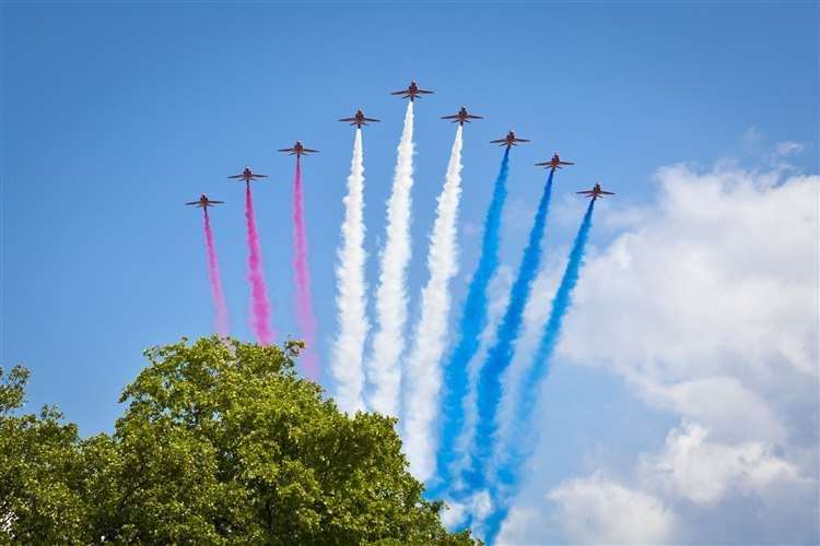 Celebrating 70 years of Queen Elizabeth II with the Red Arrows in June