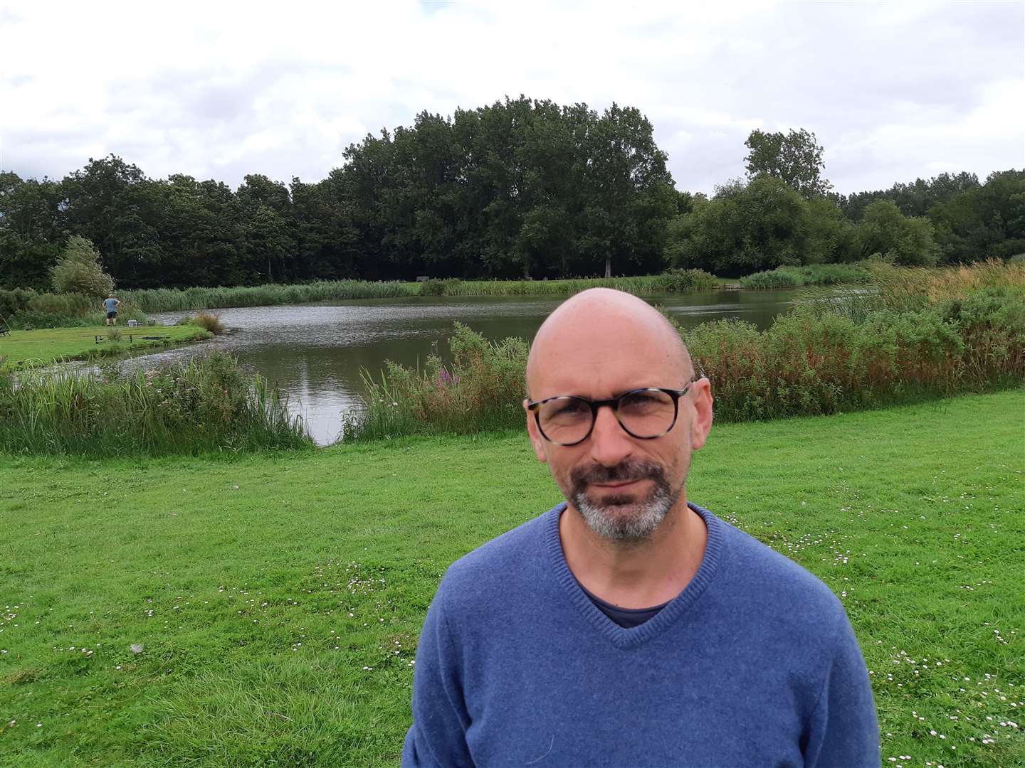 Richard Taylor-Jones, conservationist advising for the development, at the planned nature reserve area of Cottington Lakes. Picture: Sam Lennon