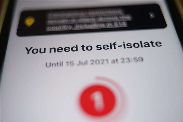 The requirement to self-isolate after a positive coronavirus test will be scrapped by the end of the week in England (Yui Mok/PA)