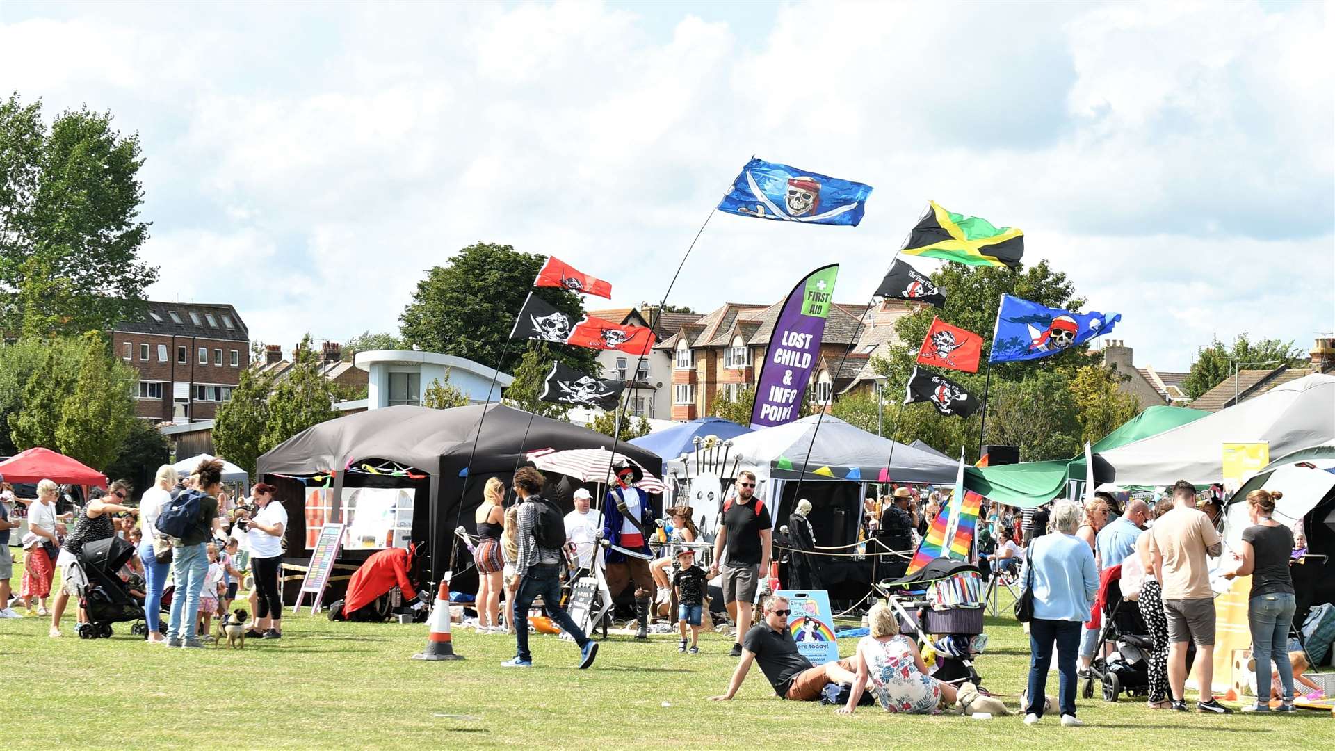 The event at Herne Bay's Memorial Park featured live wrestling, Punch and Judy and magic shows. Picture: Stuart Woods