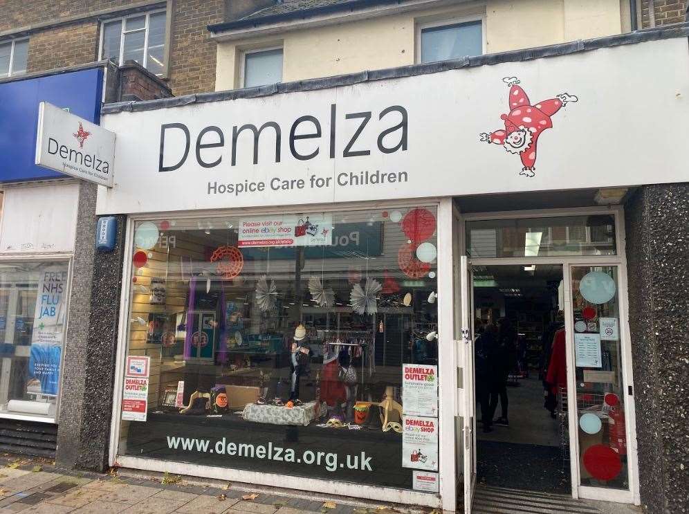 The Demelza charity shop in Gillingham high street