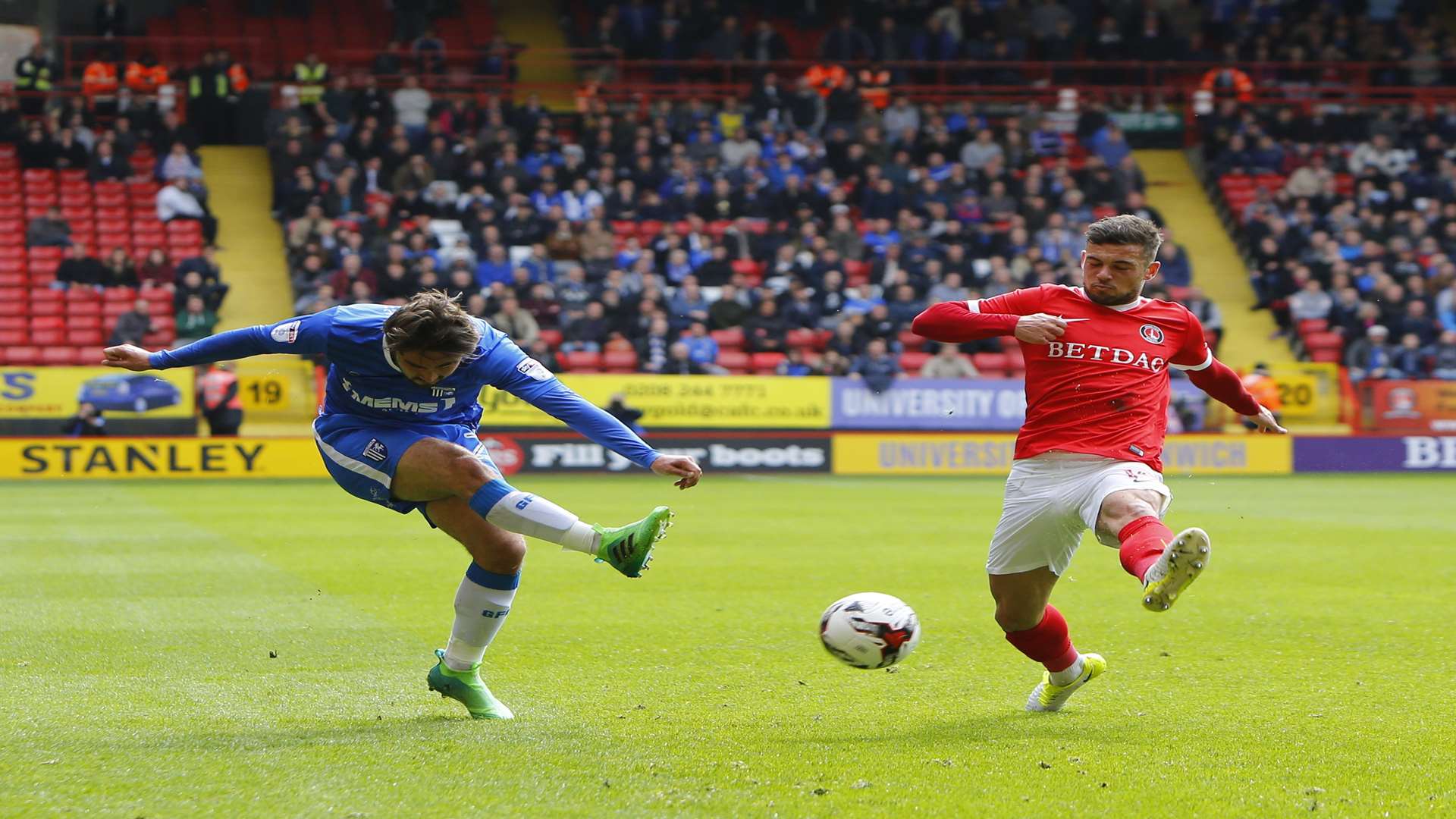 Bradley Dack in action at Charlton Picture: Andy Jones