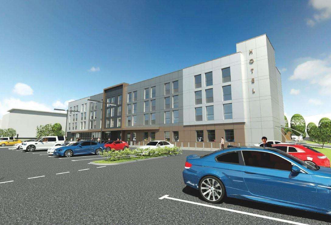 How the Ibis hotel could look on the former Silver Spring site in Folkestone. Credit: Corstorphine and Wright Architects design and access statement (6306560)