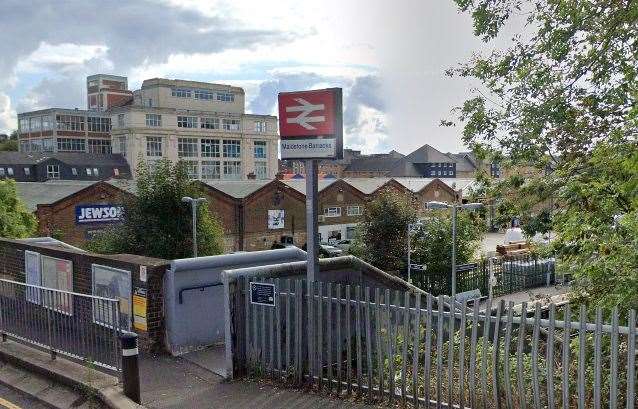 The fire happened at Maidstone Barracks station. Picture: Google