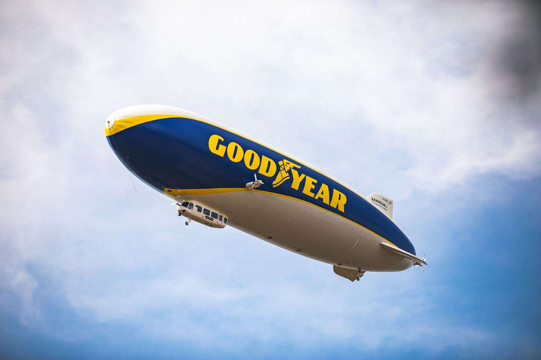The Goodyear blimp is visiting Kent after 10 years away. Photo: Goodyear