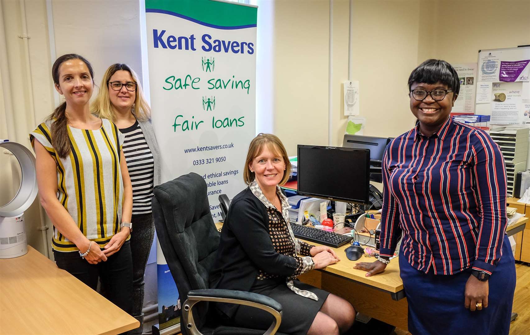 Part of the Kent Savers Credit Union team in Maidstone