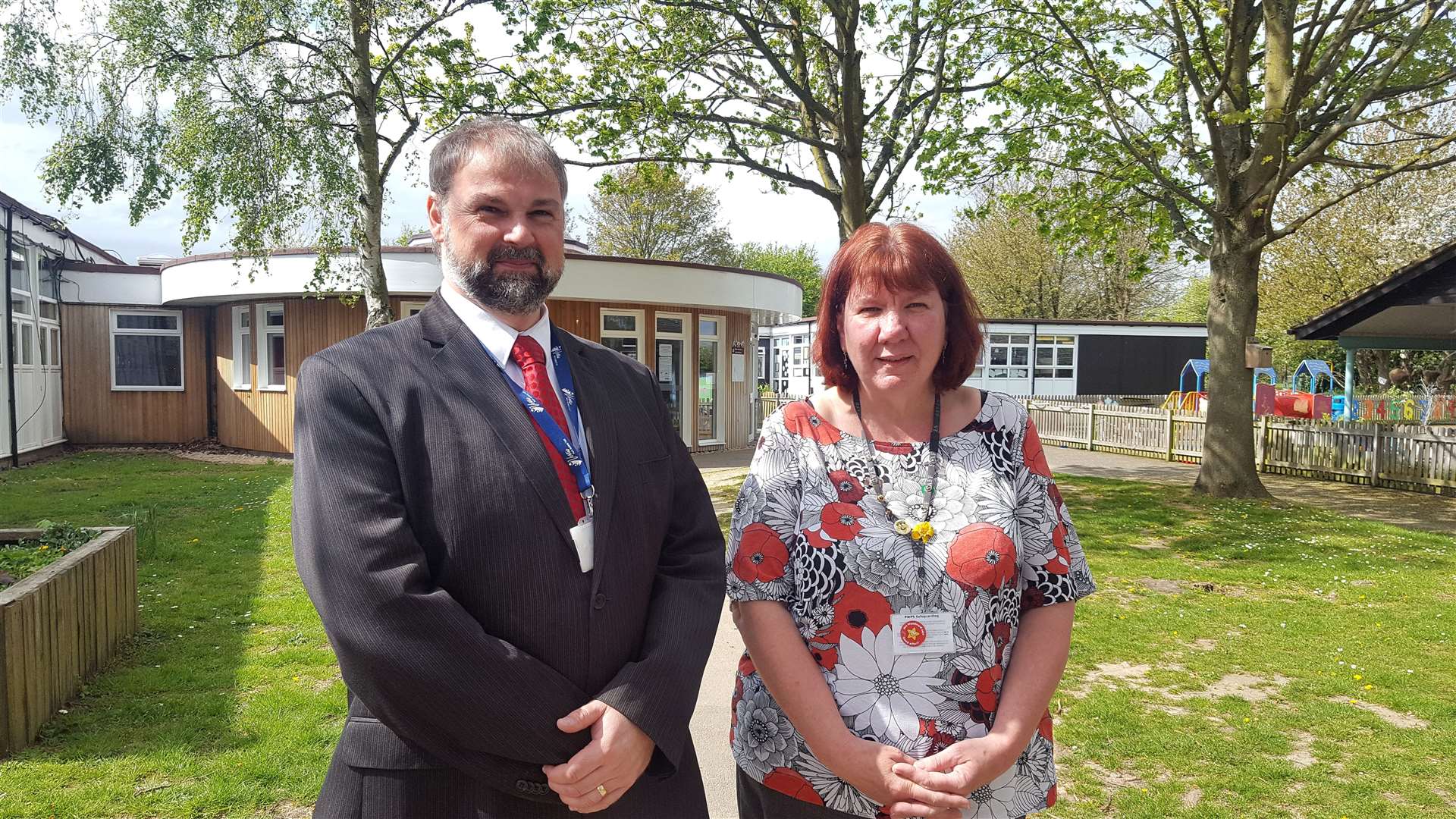 Pilgrims' Way School executive head Graham Chisnell and head teacher Anne-Marie Middleton