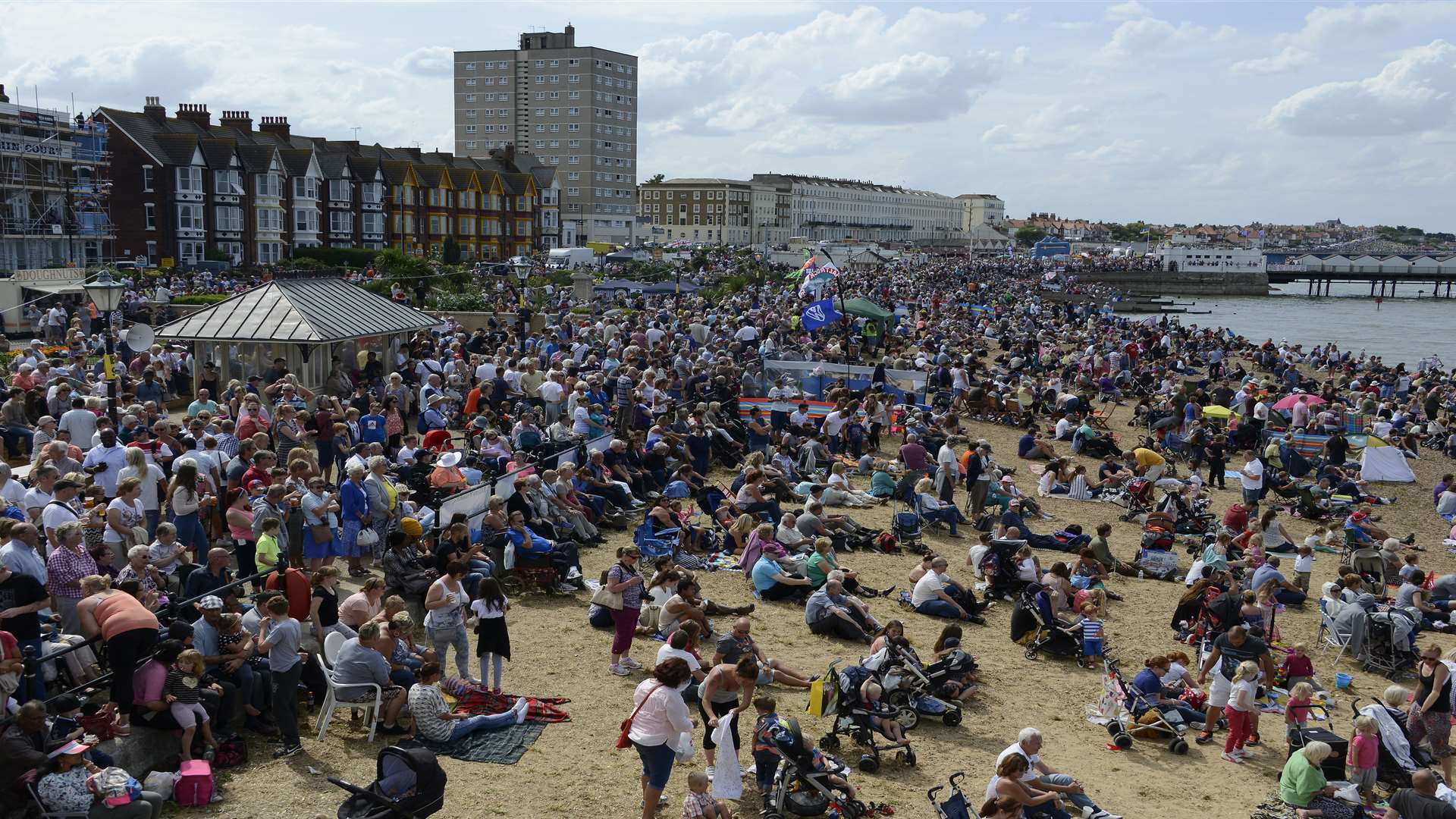 Last year 70,000 people lined the seafront. Picture: Paul Amos